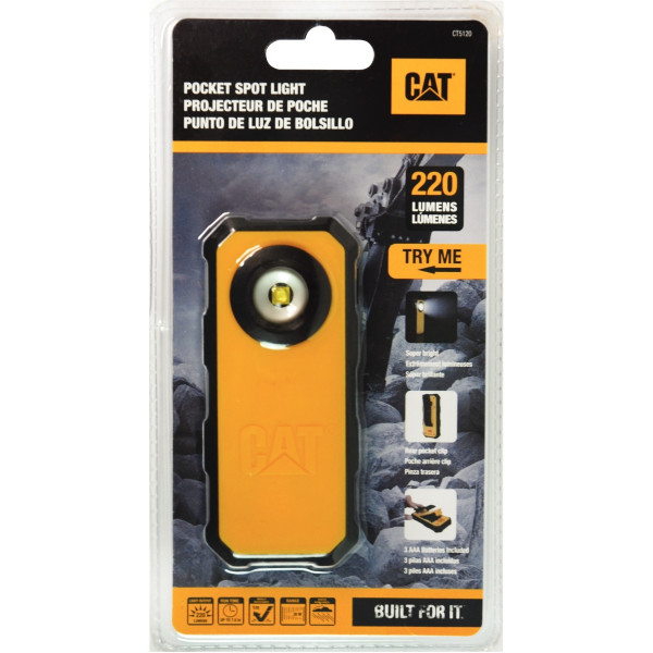 Lampe de poche projecteur à piles 220 lumens CAT