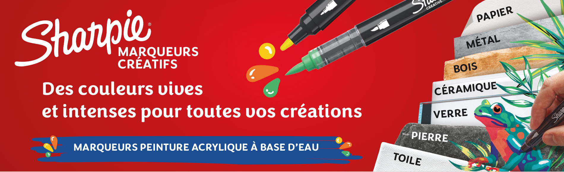 Découvrez les Marqueurs Créatifs Acryliques SHARPIE !