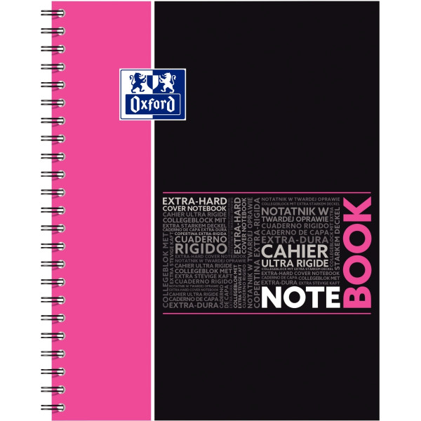 Cahier à reliure intégrale NOTEBOOK OXFORD 160 pages perforées, format A4+, seyès