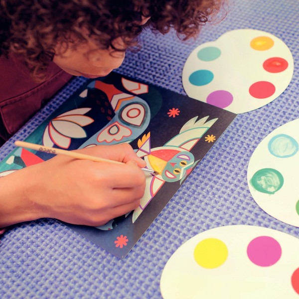 6 pantins à colorier