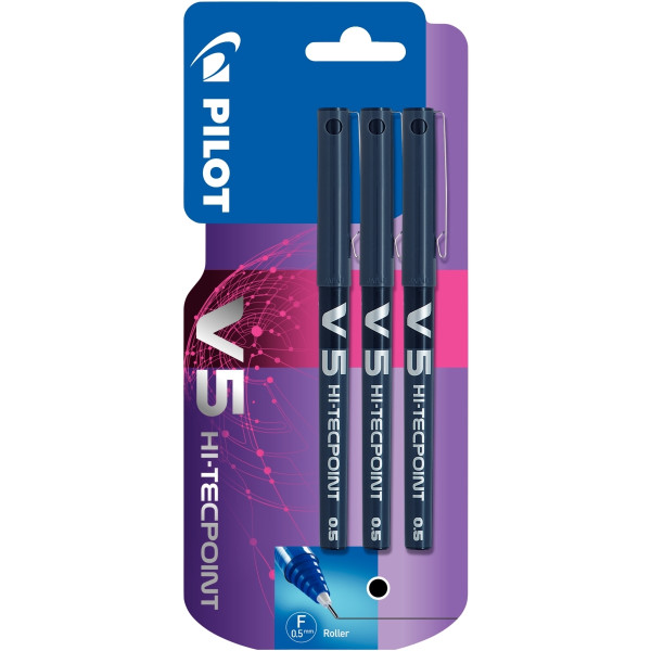 Blister de 3 rollers V5 noirs