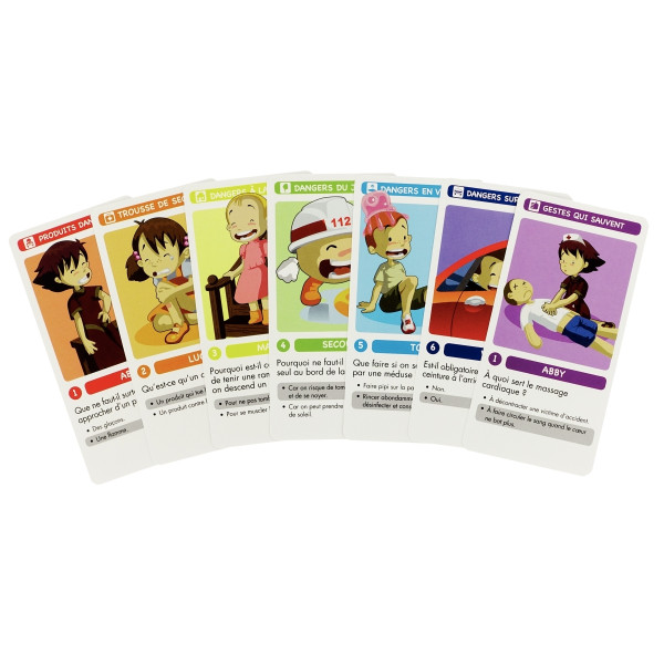 Jeu de 7 familles SECOURY-les gestes qui sauvent