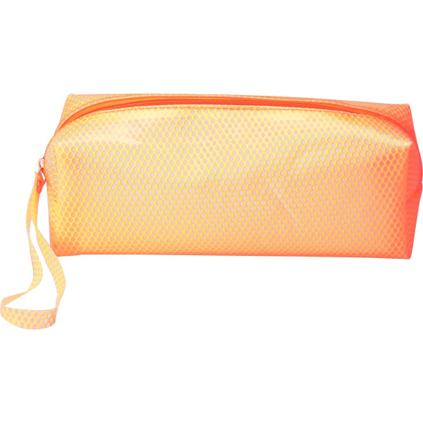 Trousse rectangulaire 1 compartiment eva mesh coloris orange