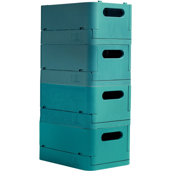 Bac pliable midi bleu pacifique