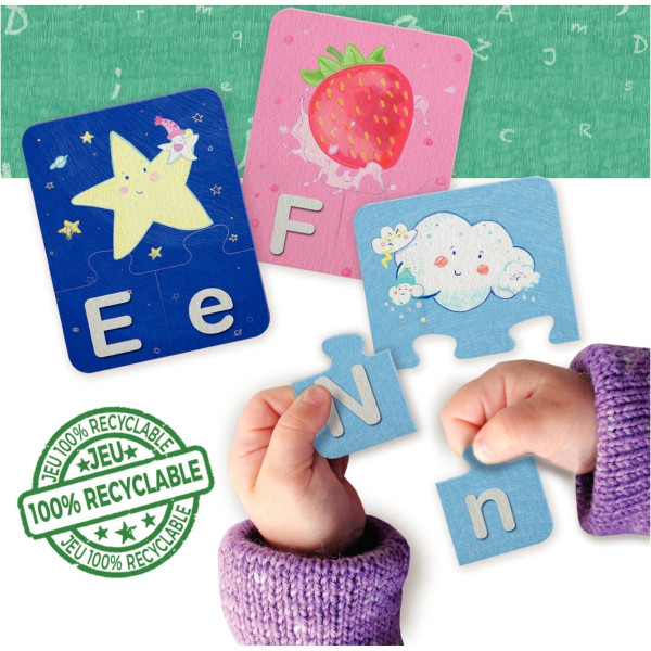 Apprendre l'alphabet 81 pièces