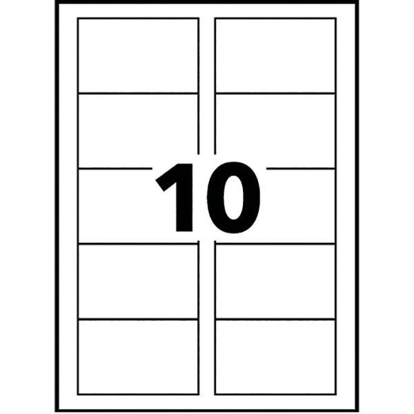 Paquet de 100 cartes de visites blanc satin 85x54mmm 220g
