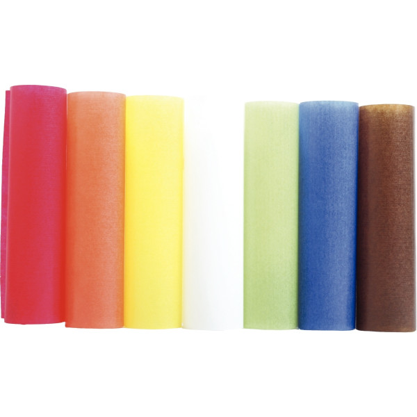 Paquet de 500 feuilles papier vitrail 15 x 15 cm couleurs assorties