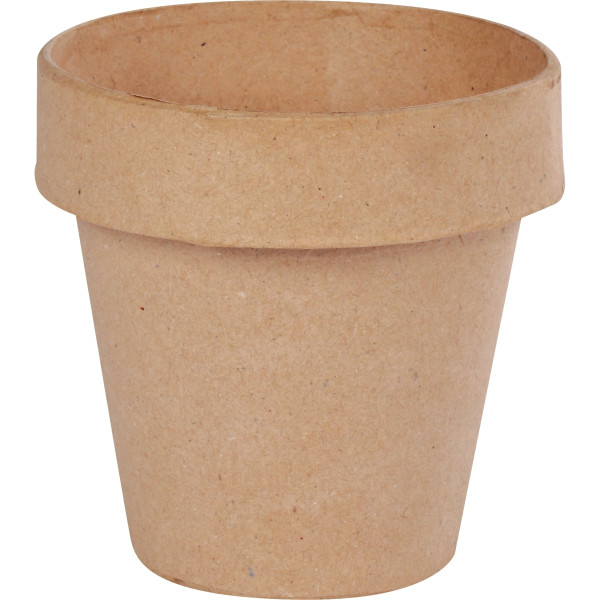 Lot de 10 pots de fleurs en carton, hauteur 10 cm