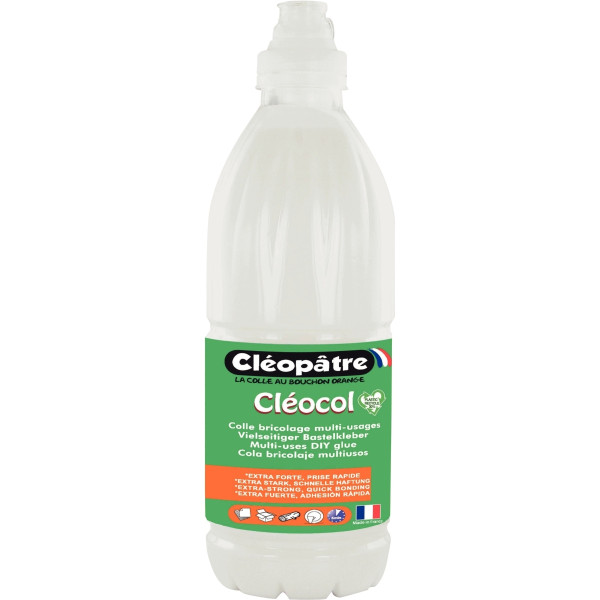 Flacon de colle 1Kg vinylique Cléocol