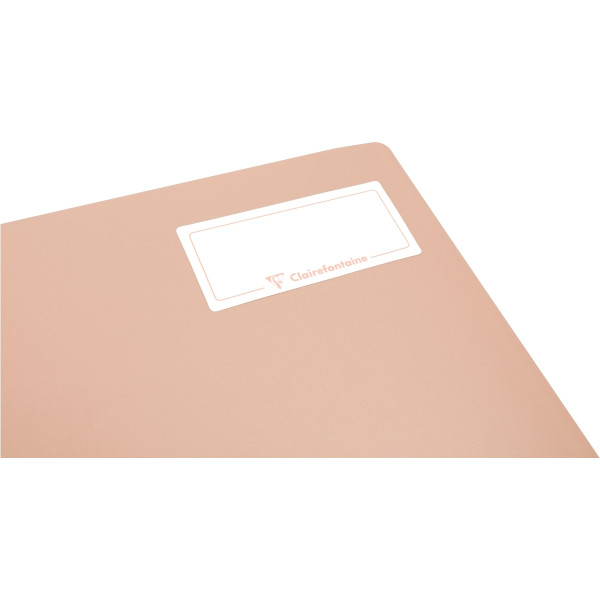 Cahier à reliure intégrale 160 pages KOVERBOOK BLUSH, format A5, quadrillé 5x5