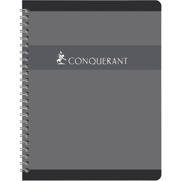 Cahier à reliure intégrale 100 pages CONQUERANT, format A4, seyès, papier 70g