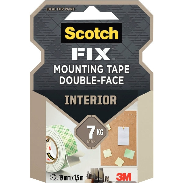 Rouleau adhésif Scotch fixation 19mmx1,5m