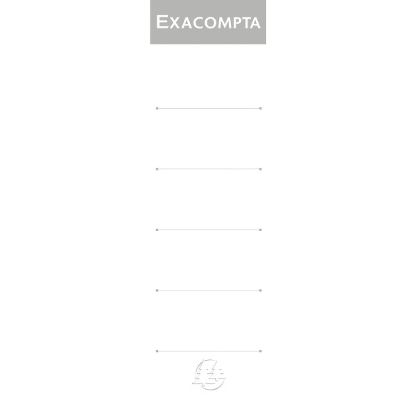 Paquet de 10 étiquettes cartonnées pour classeurs à levier dos large