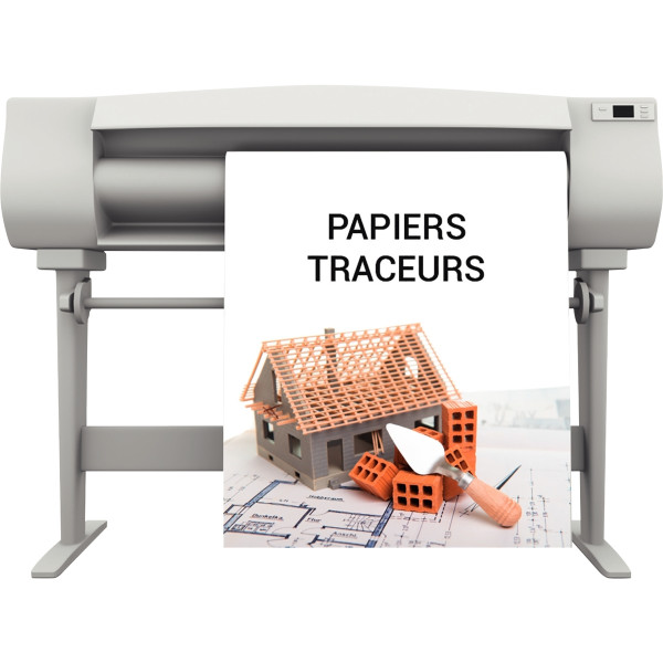 Paquet de 2 rouleaux papier 0.914x50m 80g jet encre