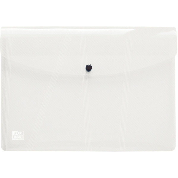 Paquet de 5 enveloppes à pression en polypropylène HAWAÏ pour format A4, incolore