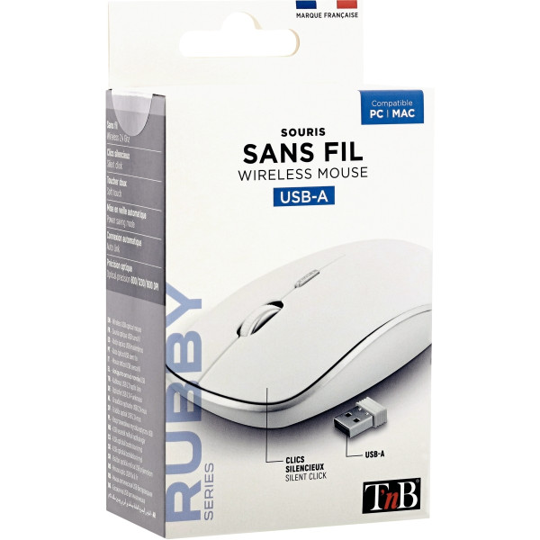 Souris sans fil T'NB couleur blanc