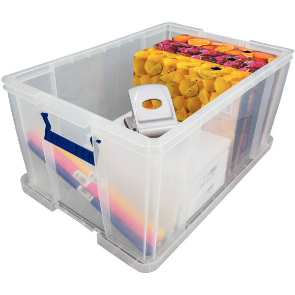 Boite de rangement 70L transparente