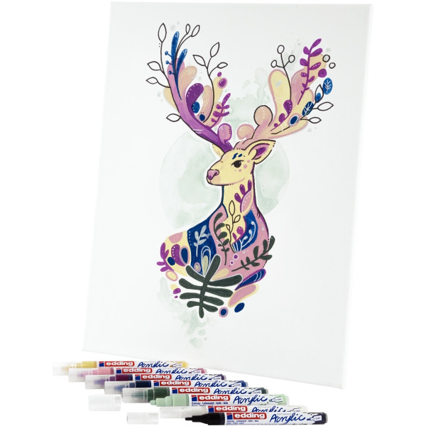 Boîte de 5 marqueurs peinture E-5100 basic