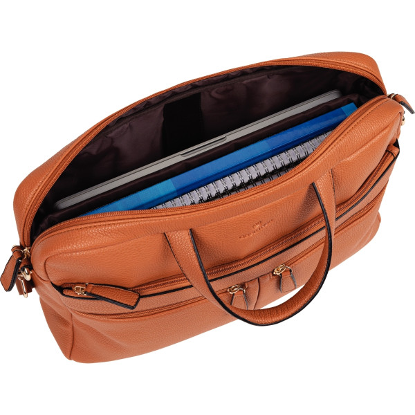 Sacoche lady ordinateur 15,6 pouces coloris camel