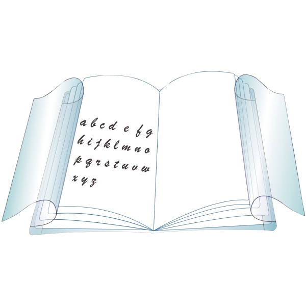 Paquet de 10 protèges-cahier luxe opaque avec rabats épaisseur 22/100ème 17x22 cm PVC cristal jaune