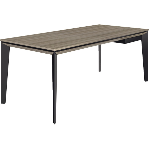 Bureau plateau bois L190cm E-Motion chêne vintage