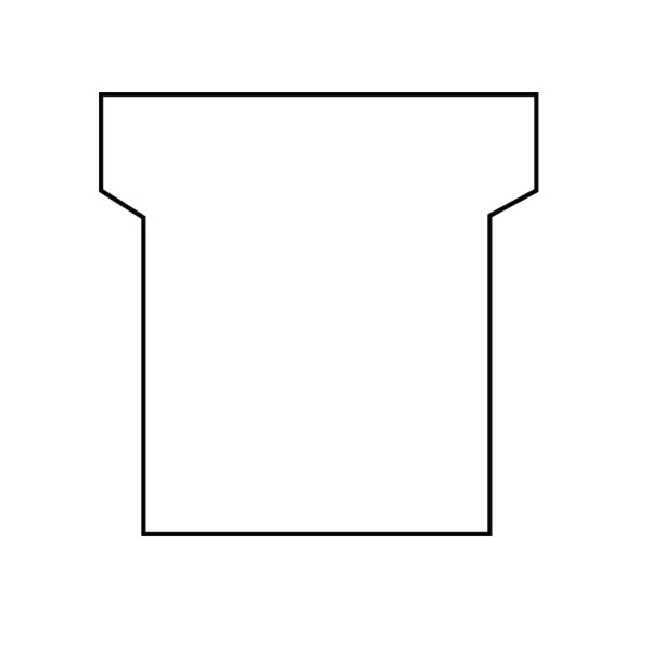Paquet de 100 fiches planning indice 1,5 blanc
