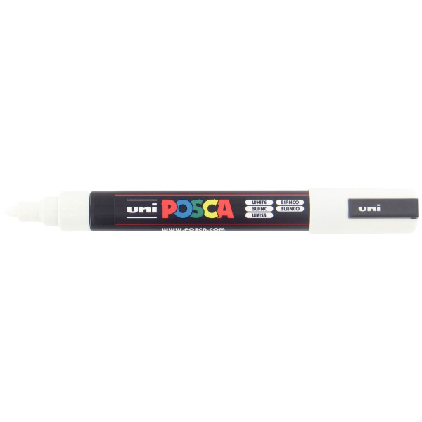 Marqueur Posca pointe moyenne ogive blanc