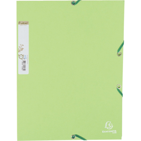 Carton de 25 chemises 3 rabats à élastiques FOREVER, coloris assortis