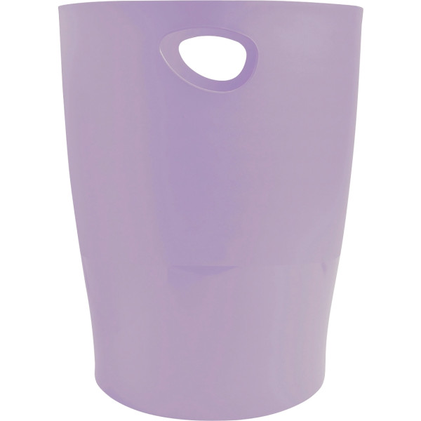 Corbeille à papier ECOBIN 15L mauve pastel