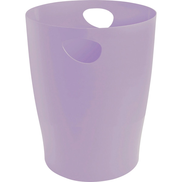 Corbeille à papier ECOBIN 15L mauve pastel