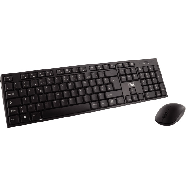 Pack clavier et souris sans fil T'NB Classy couleur noir