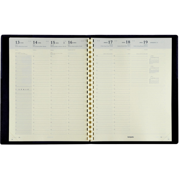 Agenda semainier Oméga27 Ferrara noir