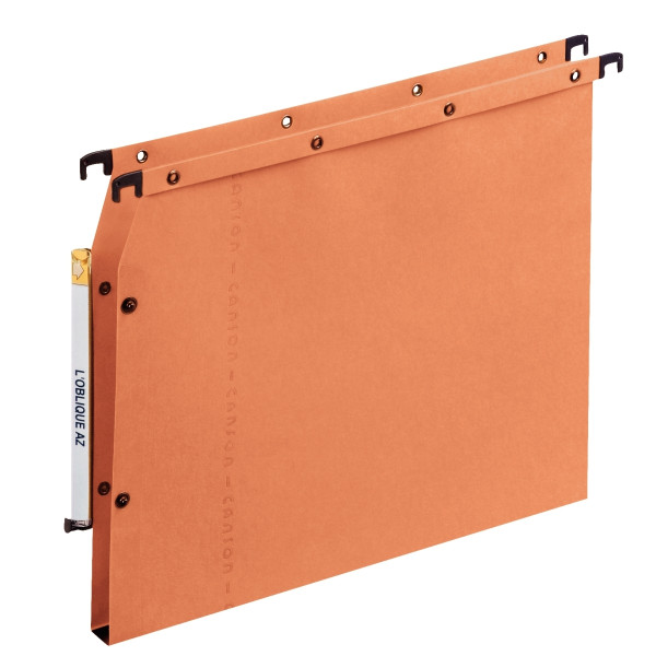 Paquet de 25 dossiers suspendus ULTIMATE en kraft 240g pour armoire, dos 15 mm, orange