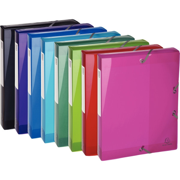 Boite de classement IDERAMA PP dos 4 cm, coloris assortis