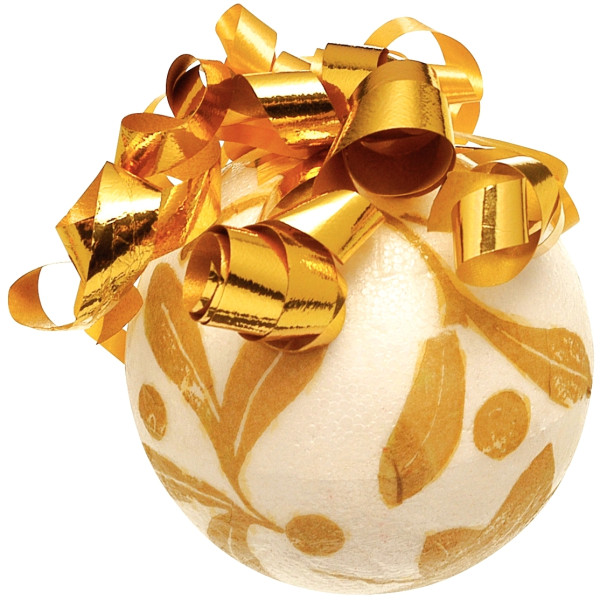 Lot de 10 boules en styropor, diamiètre 15 cm