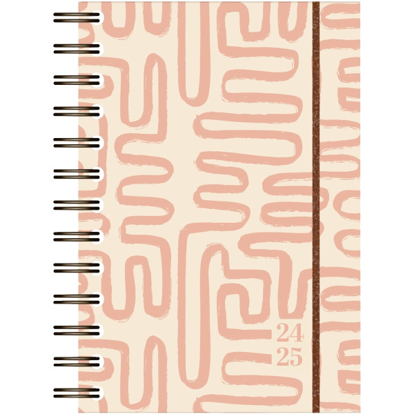 Agenda journalier 12,5x17,5 Vintage abstrait