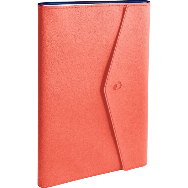 Agenda semainier Clover Toscana 10x15cm corail