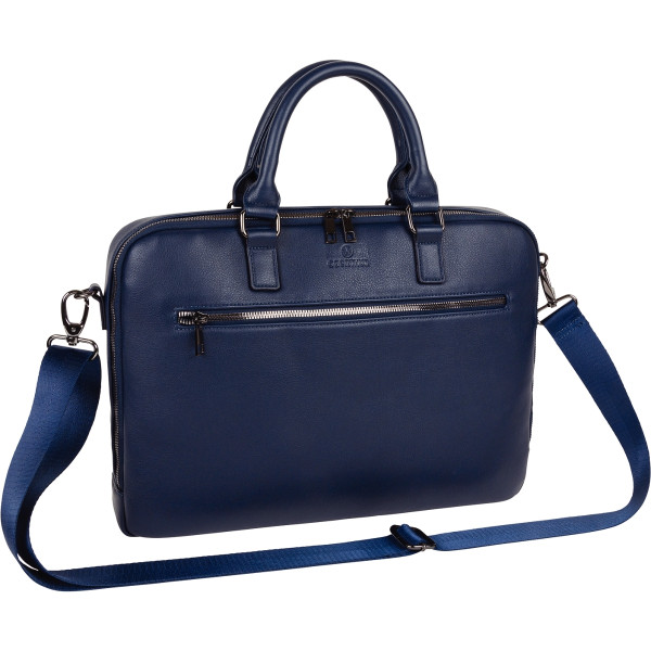 Sacoche slim ordinateur 15,6 pouces coloris marine