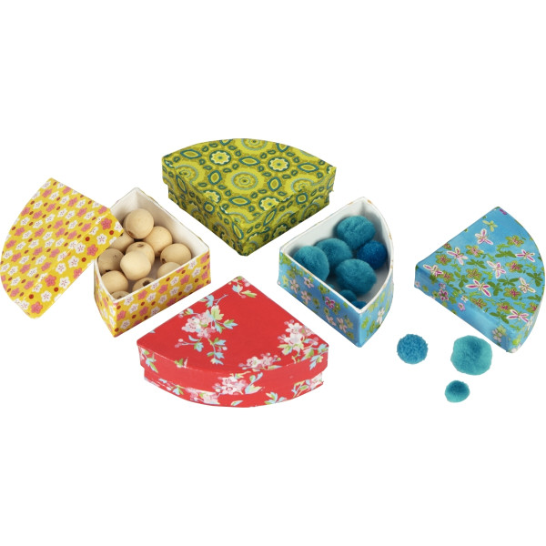 Lot de 4 boites quart de cercle