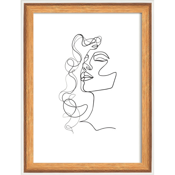 Cadre 13 x 18cm silhouette naturel