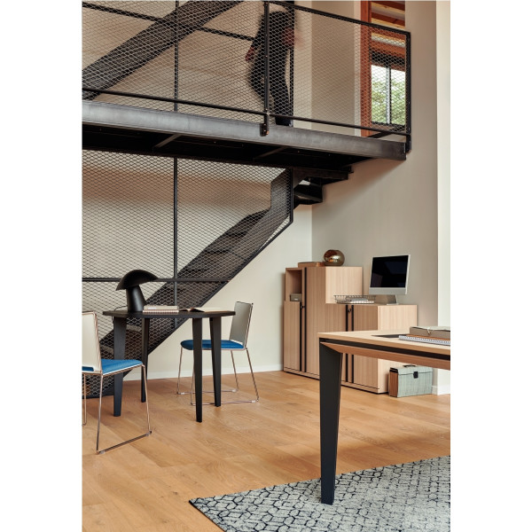 Rangement bas 2 portes E-Motion chêne structuré
