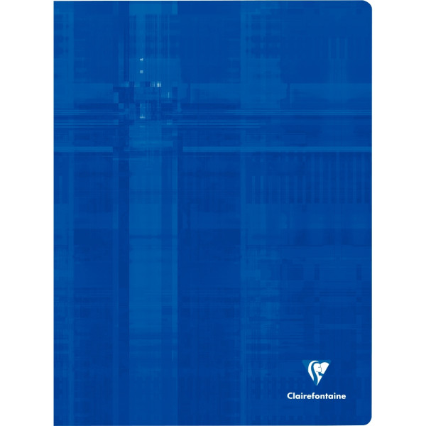 Piqûre 144 pages CLAIREFONTAINE, format 24x32 cm, seyès, papier 90g