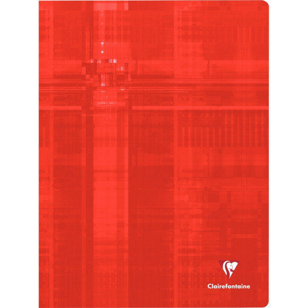 Piqûre 144 pages CLAIREFONTAINE, format 24x32 cm, seyès, papier 90g