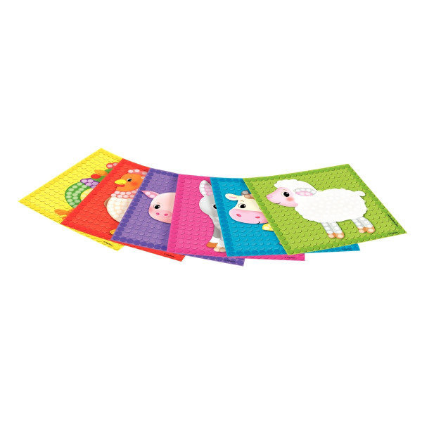 Lot de 30 cartes à décorer PLAYMAIS Mosaïc