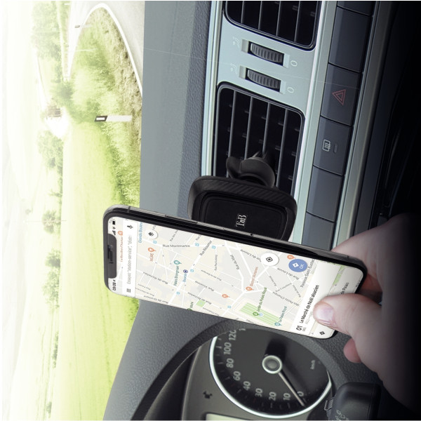 Support magnétique téléphone pour voiture noir