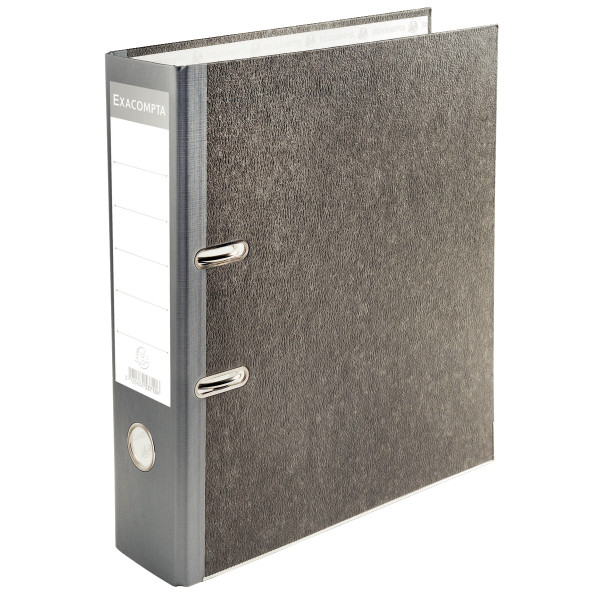 Classeur à levier pour format A4, dos 7 cm, carton gris