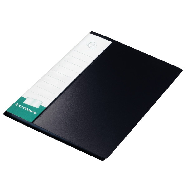 Protège-documents UP-LINE 60 vues, couverture en polypropylène rigide noir