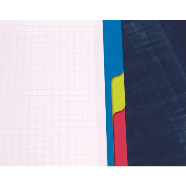 Reliure intégrale BIND'O BLOCK 180 pages perforées, format A5+, quadrillé 5x5