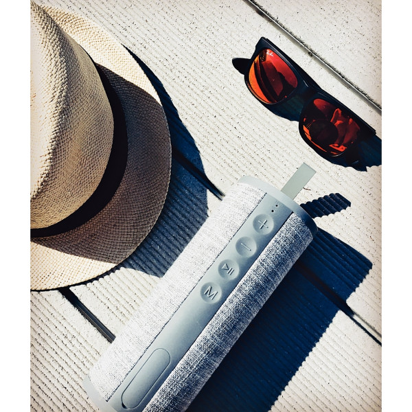 Enceinte sans fil bluetooth  10 watts grise