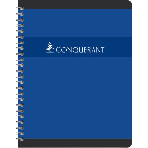 Cahier à reliure intégrale 180 pages CONQUERANT, format 17x22 cm, seyès, papier 70g
